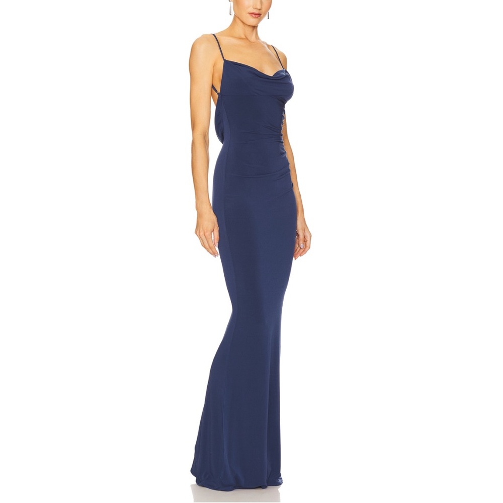 Revolve - Katie May - Surreal gown in deep blue - lace detail - Picture 3 of 9